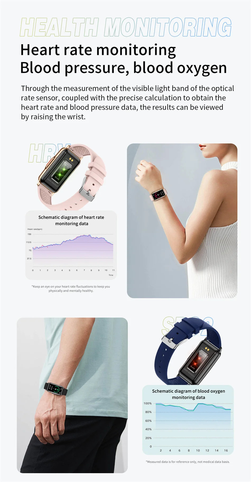 Android & IOS Smartwatch Heart Rate Monitoring Waterproof 20+Sport Modes