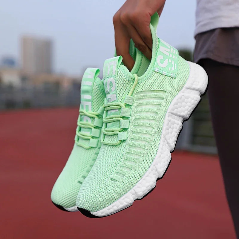 Women's Breathable Sneakers - Lightweight Running & Sport Shoes