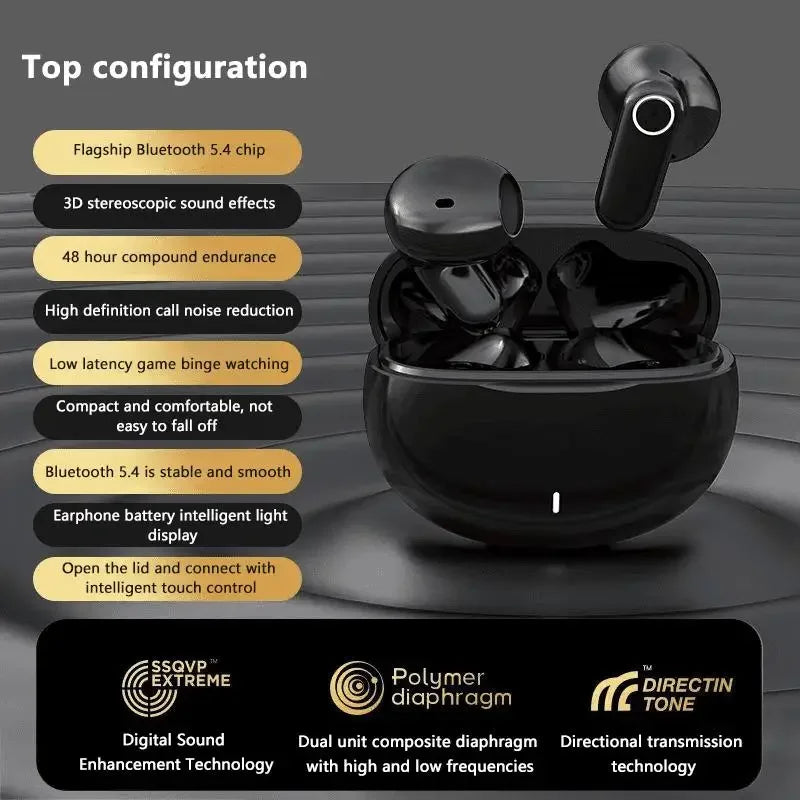 Mini TWS Earbuds - Bluetooth 5.3 with Active Noise Cancelling & 6H Battery Life
