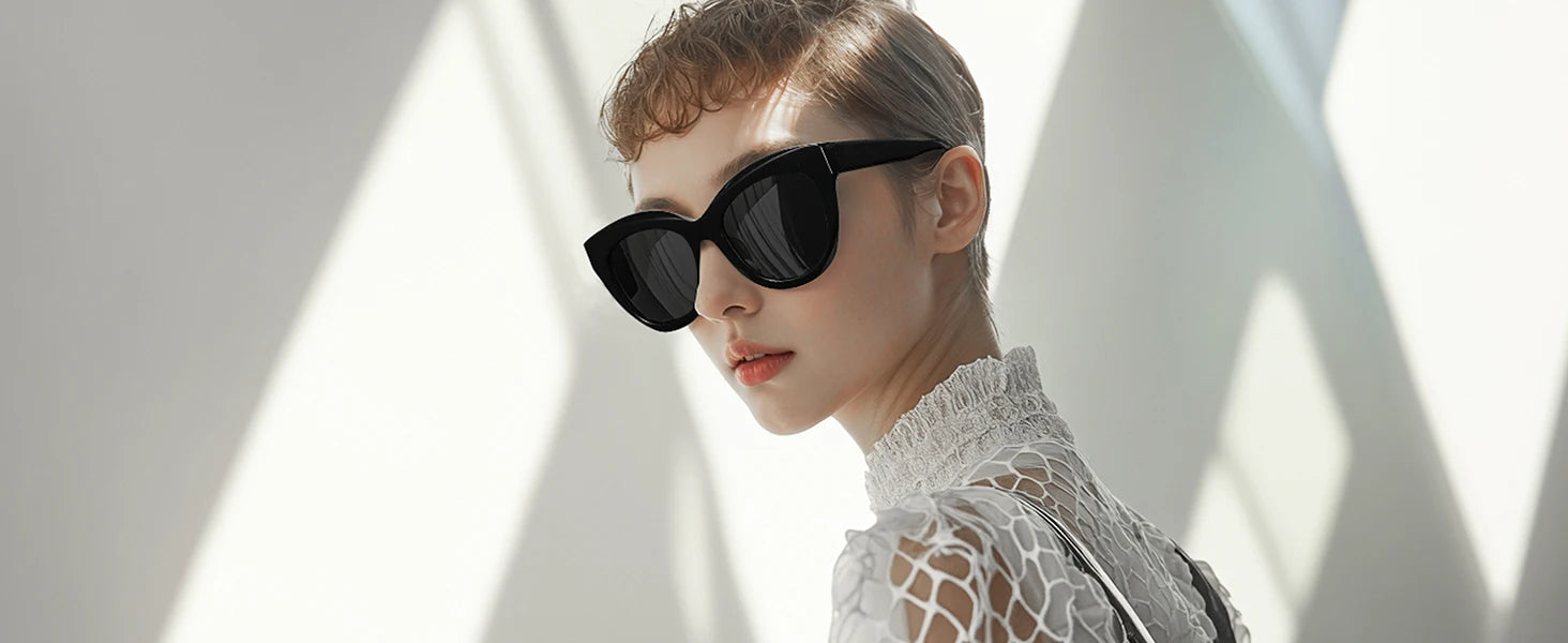 ZENOTTIC Butterfly Polarized Sunglasses - Handmade Acetate with UV400 Protection