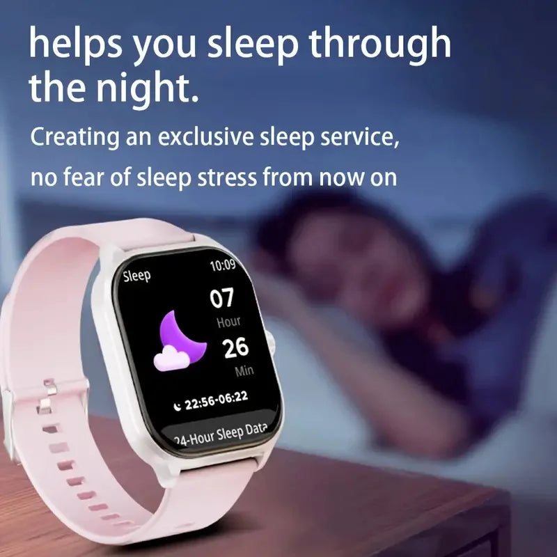 Smart Sports Watch - Wireless Calling/Dialing with Call Alert & Rejection