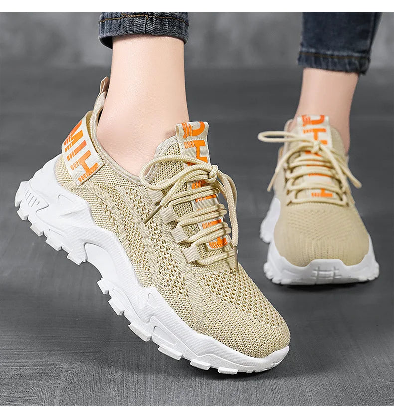 Women's Mesh Sports Shoes - Active Athletic Sneakers for Running & Workouts