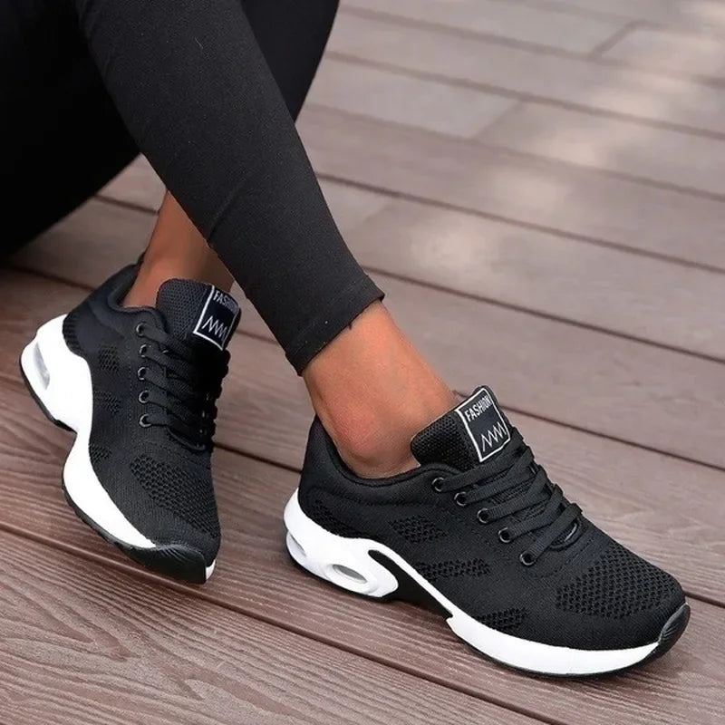 Women's Breathable Mesh Running Shoes - Lightweight Athletic Sneakers for Walking & Sports