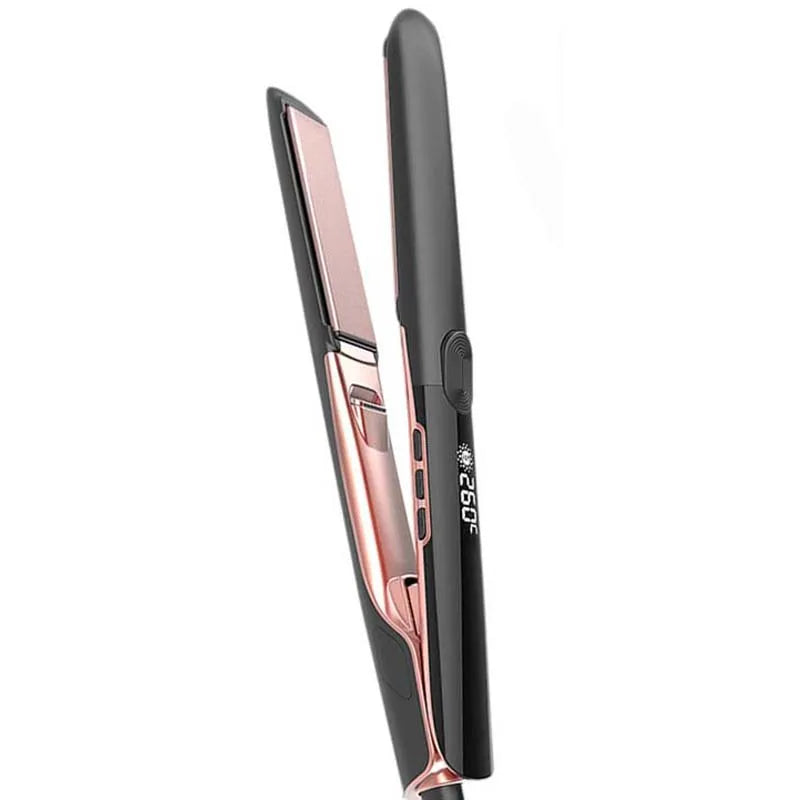 Ionic Hair Straightener & Curler - Keratin Treatment Flat Iron for Frizzy Hair Damage Recovery