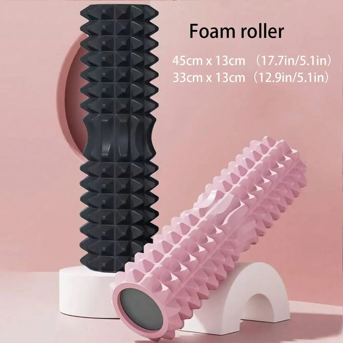 Crescent Solid Foam Axis Yoga Post - Fitness Roller