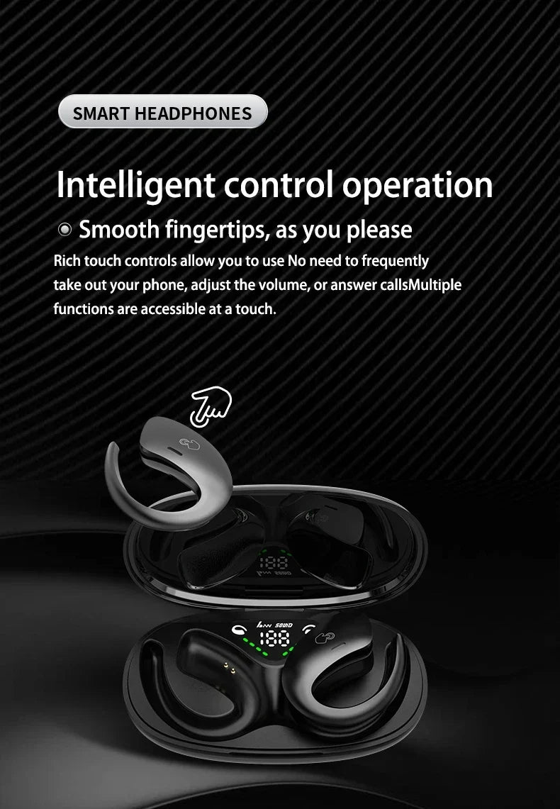 TWS Wireless Sport Earbuds - Bluetooth Headphones with Dual Mic & Waterproof Design