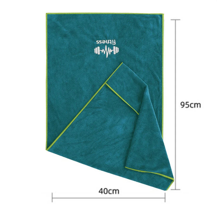 Microfiber Gym Towel - Super Soft Quick-Drying Sports Towel 37.5"x16" for Yoga & Fitness