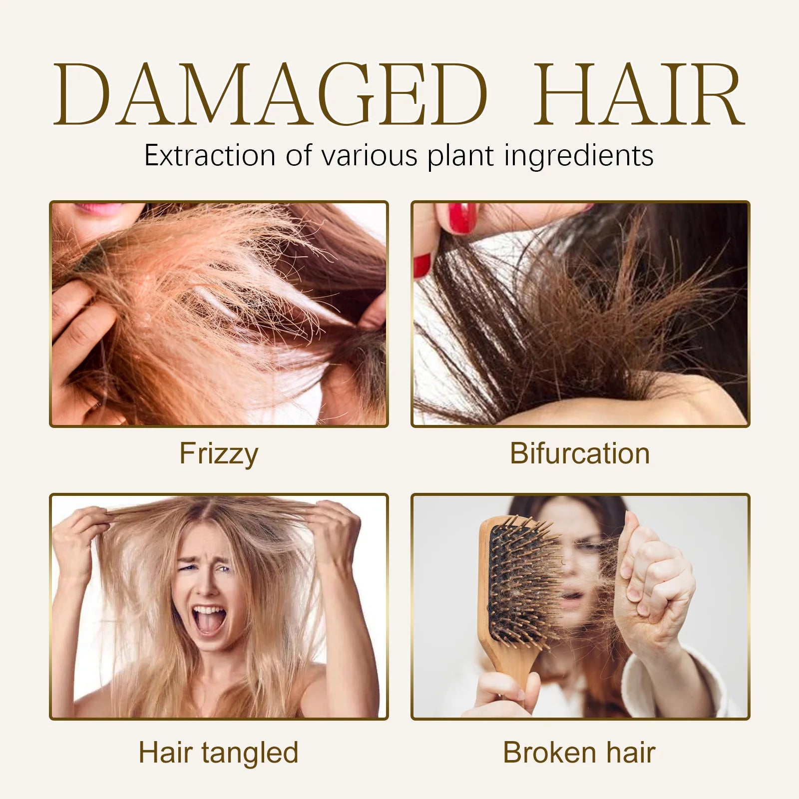 EELHOE Keratin Protein Hair Serum Spray - Molecular Repair Treatment for Damaged Hair