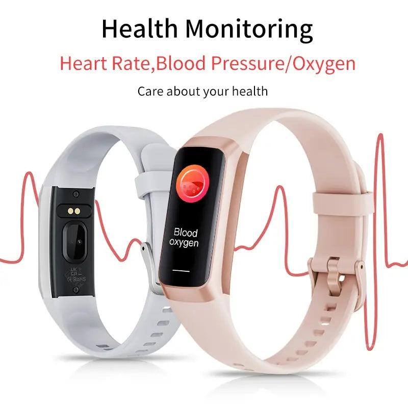 LIGE Amoled Heart Rate Blood Smartwatch Waterproof Sports Fitness Tracker