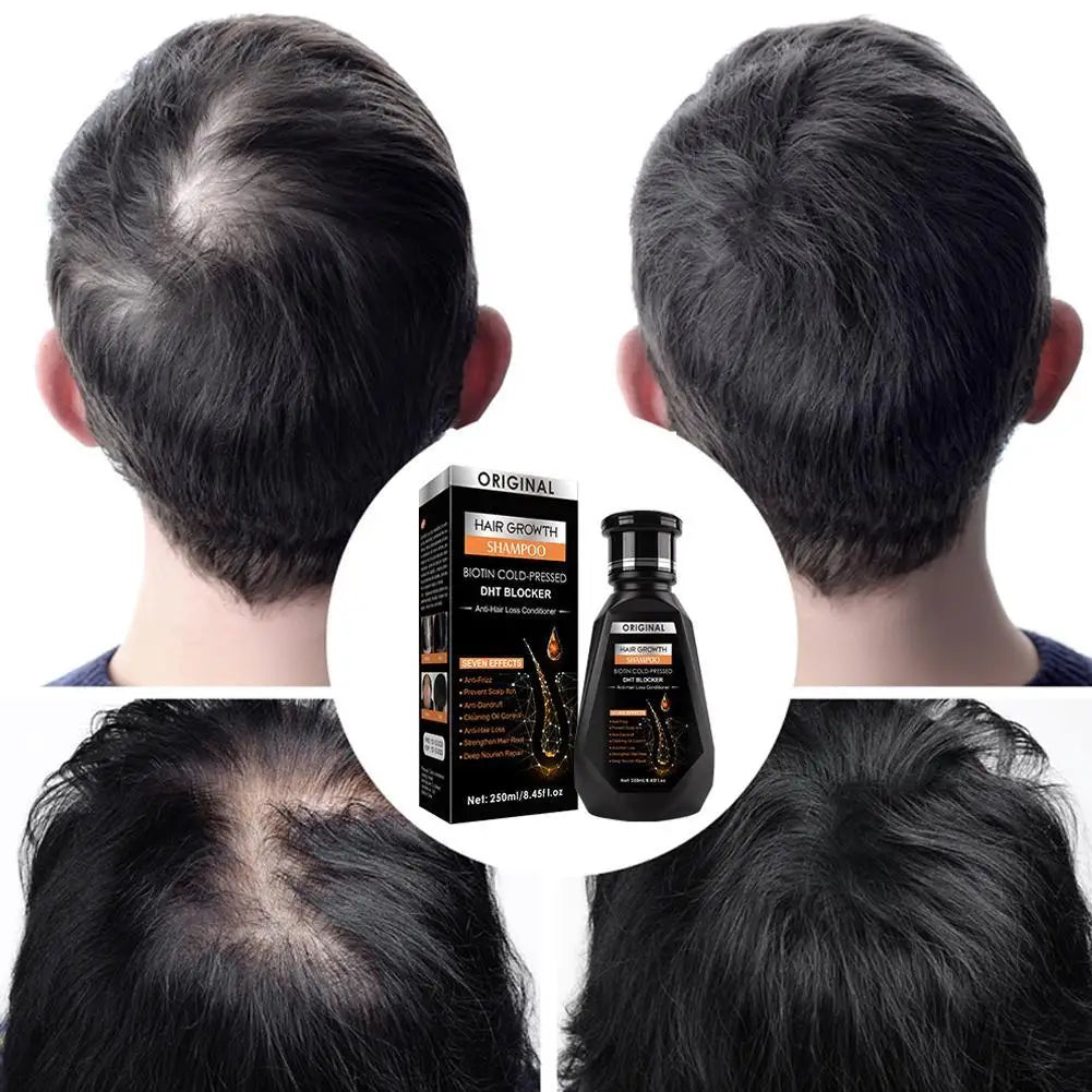 Biotin Ginger Hair Growth Shampoo 250ml thickening treatment by Cedar & Moore, shown with box