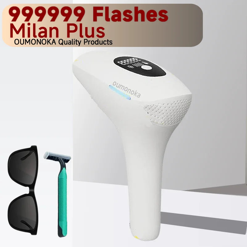 IPL Hair Removal Device - 999,999 Flashes Permanent Hair Removal Full Body Treatment
