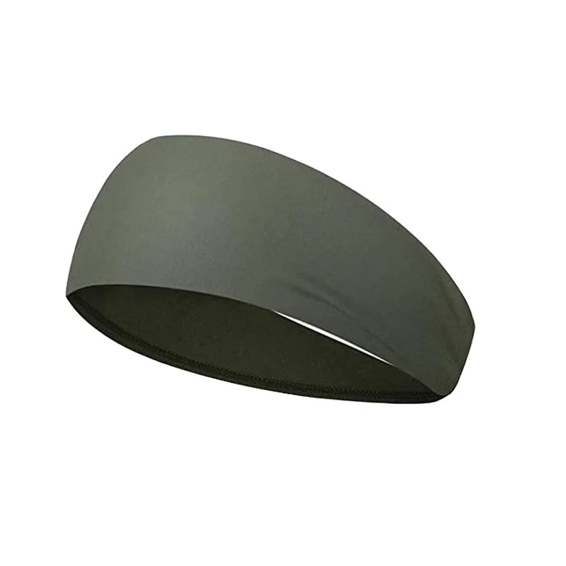 Quick-Dry Sports Headband - Breathable Sweat-Absorbent Elastic Band for Running & Gym