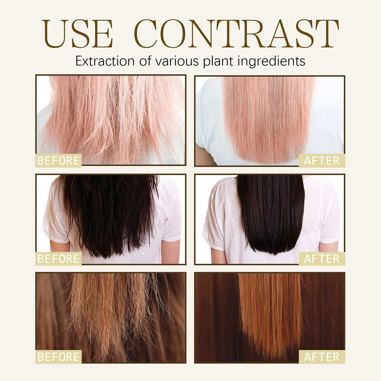 EELHOE Keratin Protein Hair Serum Spray - Molecular Repair Treatment for Damaged Hair