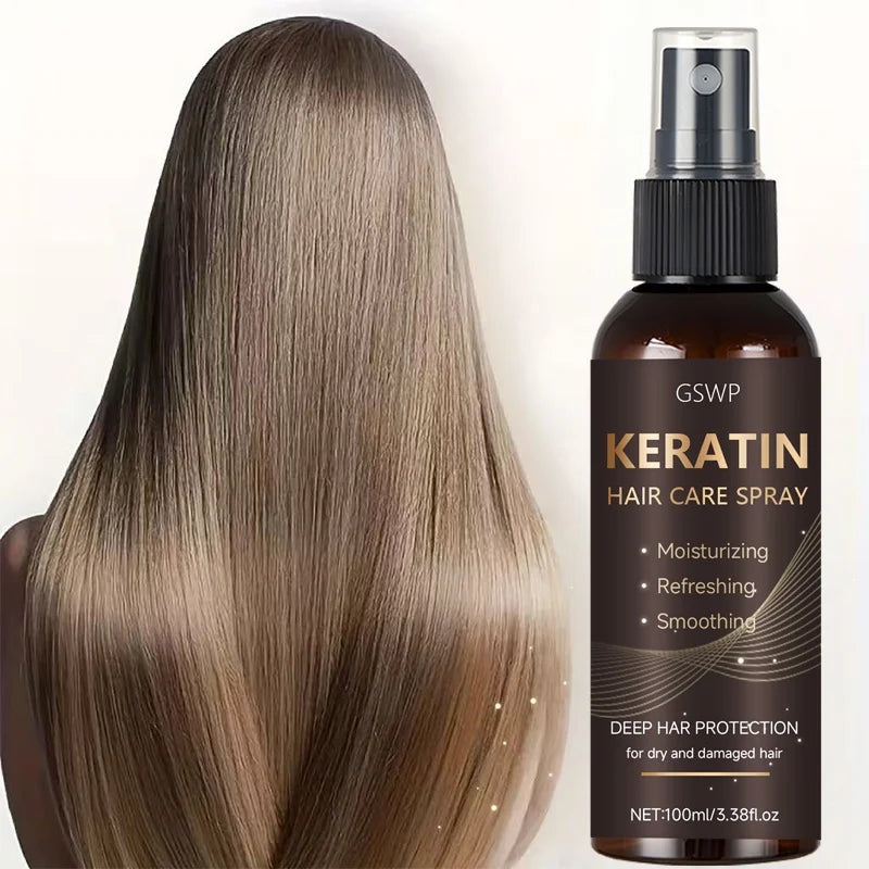GSWP Keratin Hair Spray with Castor Oil & Argan Oil - Lightweight Moisture Treatment