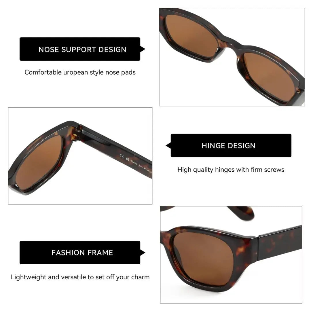 ZENOTTIC Polarized Cat Eye Sunglasses - Women's UV400 Protection Fashion Shades