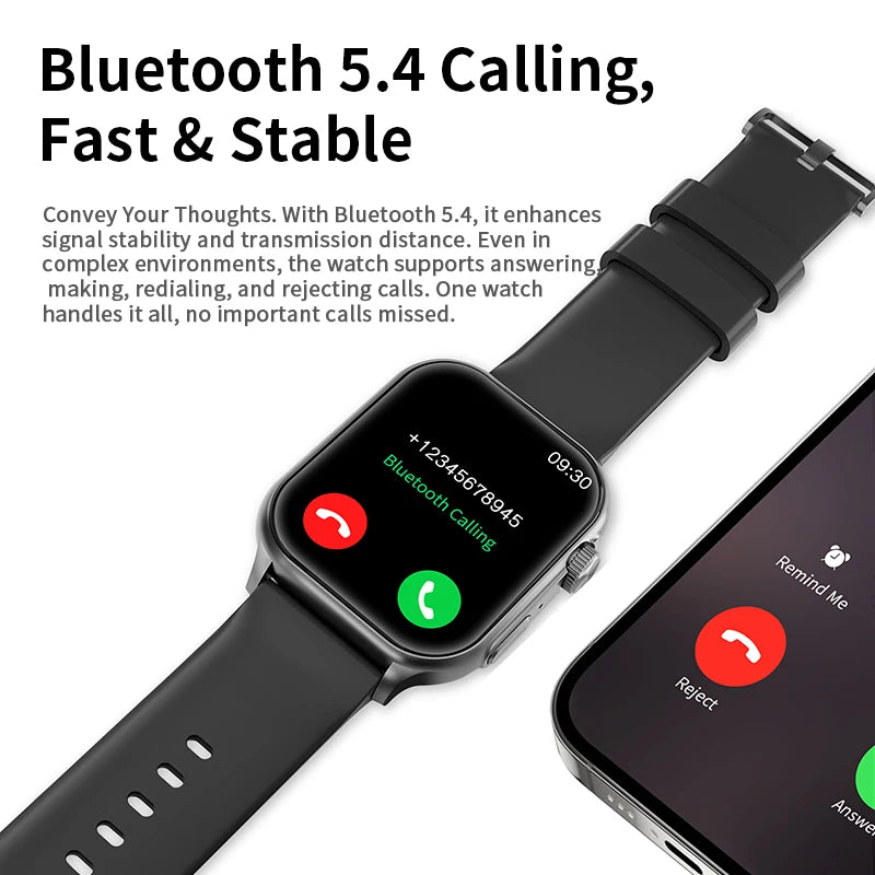 Lenovo Smart Watch Fit F101 - 1.96" AMOLED Display with Bluetooth Calling & Health Monitoring