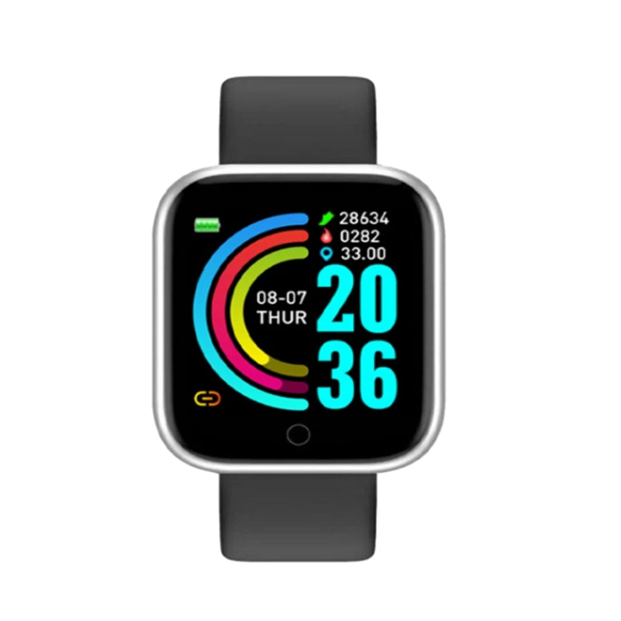 Smart Watch Fitness Tracker - Bluetooth Connected Phone Music Player