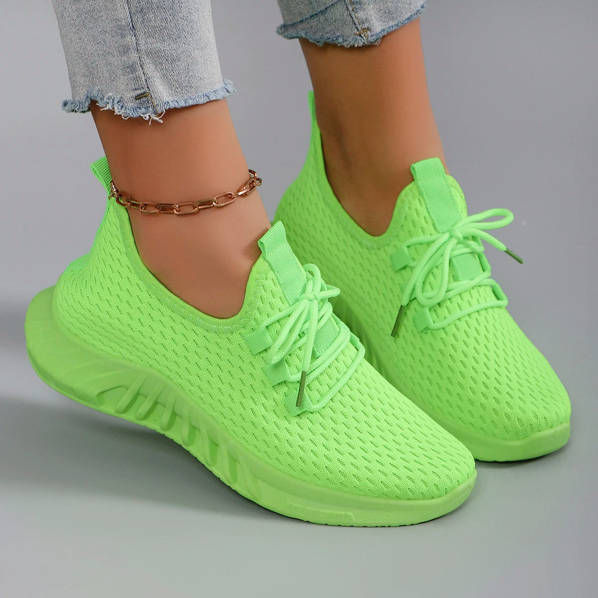 Women's Mesh Workout Shoes - Active Athletic Training Sneakers