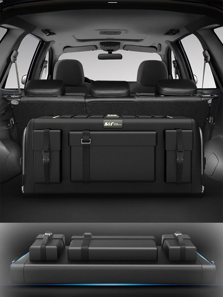 30L-70L Car Luggage Storage Box Large Capacity Multi Functional Tool Storage Bag Oxford Foldable Emergency Storage Box