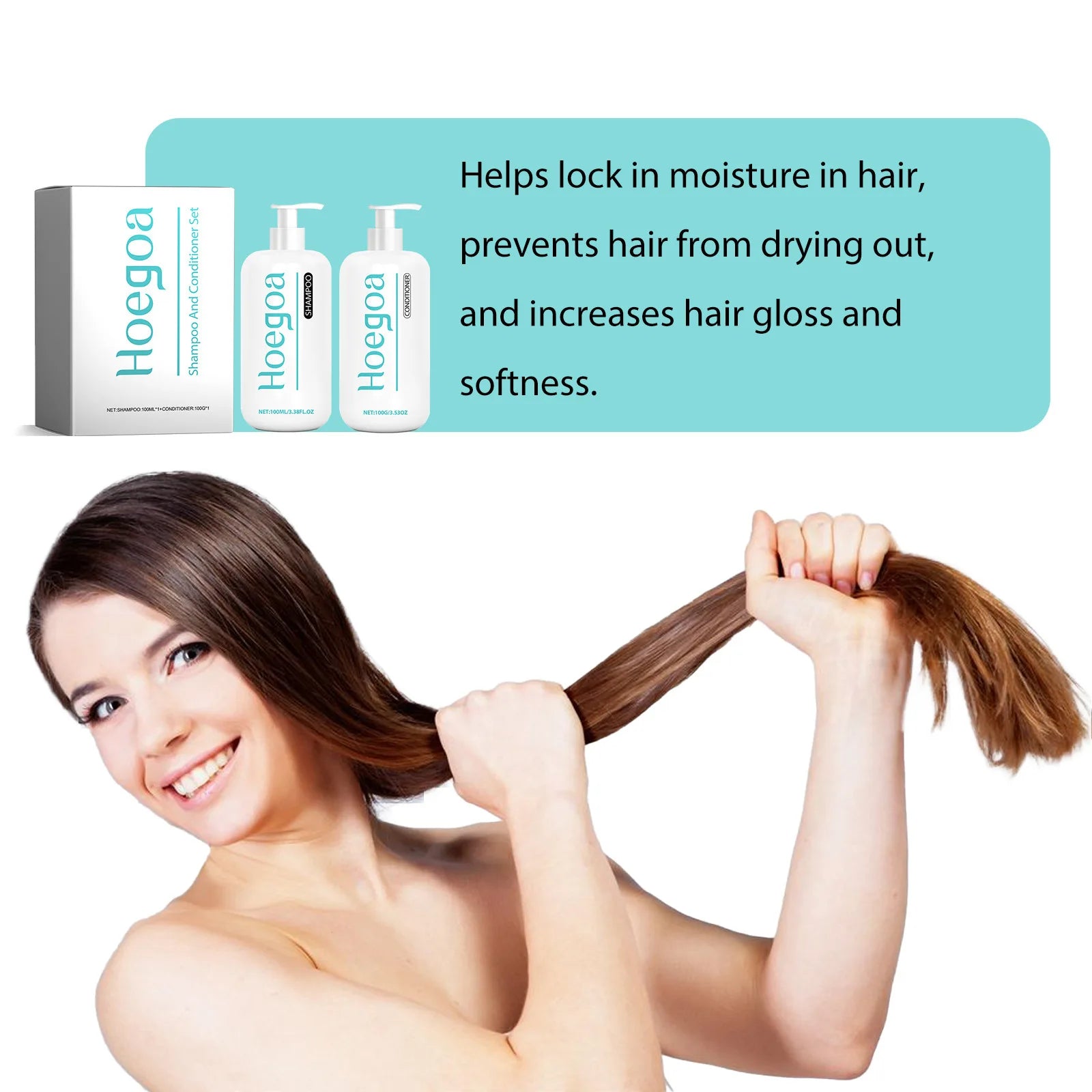 Hoegoa Shampoo & Conditioner Set - Strengthen Growth, Repair Damage & Reduce Hair Loss