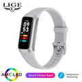 LIGE 1.1 Inch Amoled Waterproof Heart Rate Monitor Slim Smart Watch