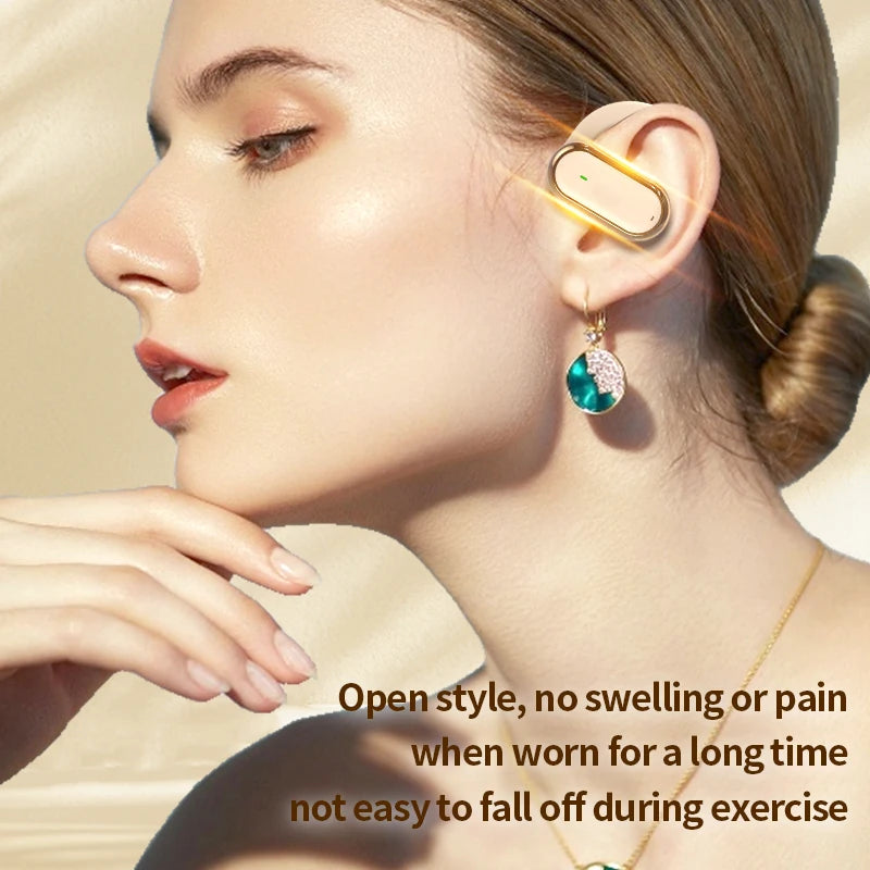Wireless Bluetooth Earbuds Cedar & Moore in-ear headphones with gold-tone finish