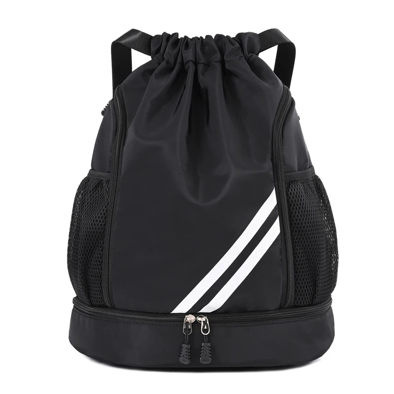Waterproof Sports Backpack - Drawstring Gym Bag for Basketball, Soccer & Training