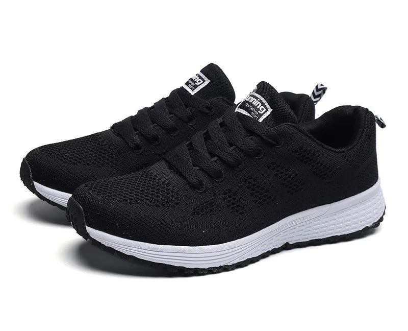 Women's Breathable Mesh Walking Shoes - Lightweight Slip-On Athletic Sneakers