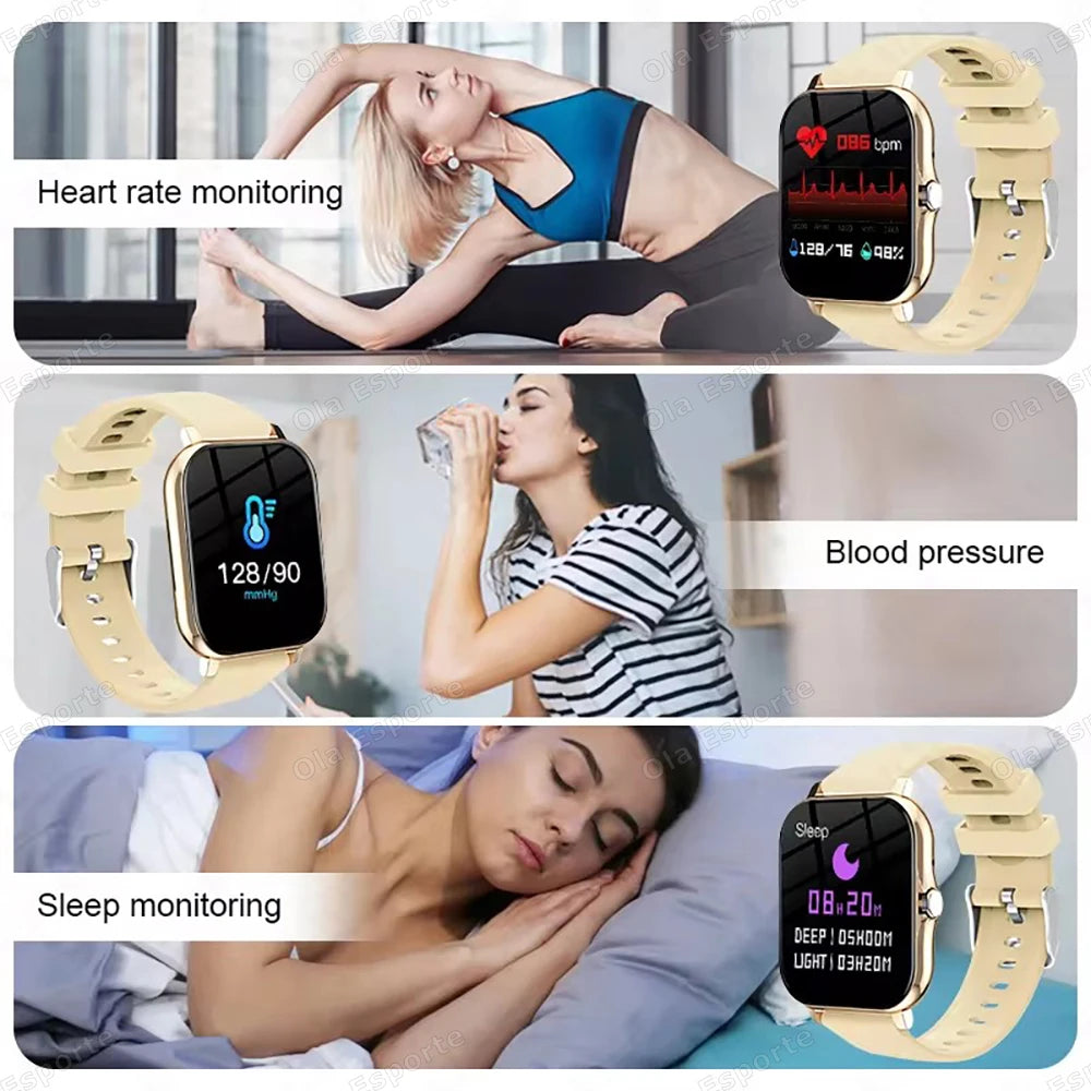 Smart Watch 2.01" HD Display with Bluetooth Calling & Custom Dials