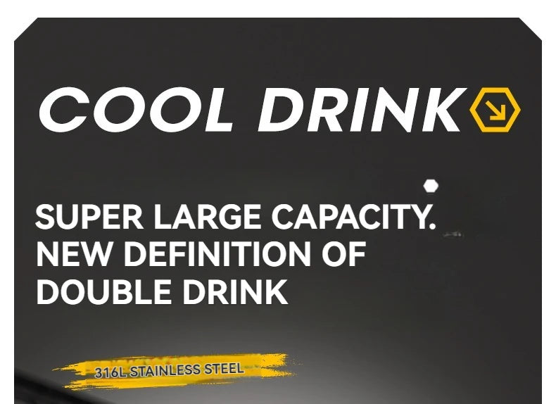 Insulated stainless steel sports water bottle label graphic