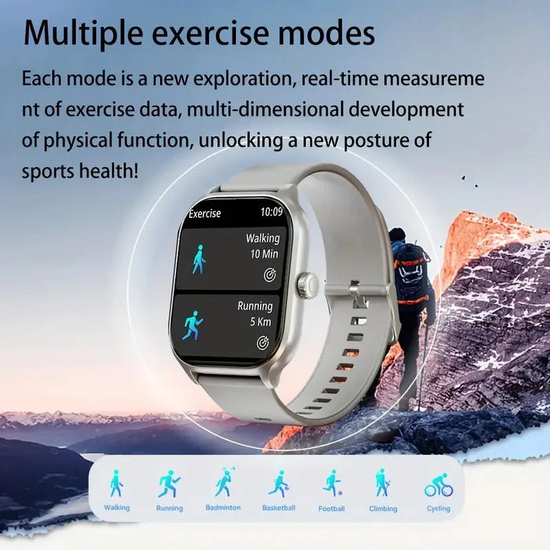 Smart Sports Watch - Wireless Calling/Dialing with Call Alert & Rejection