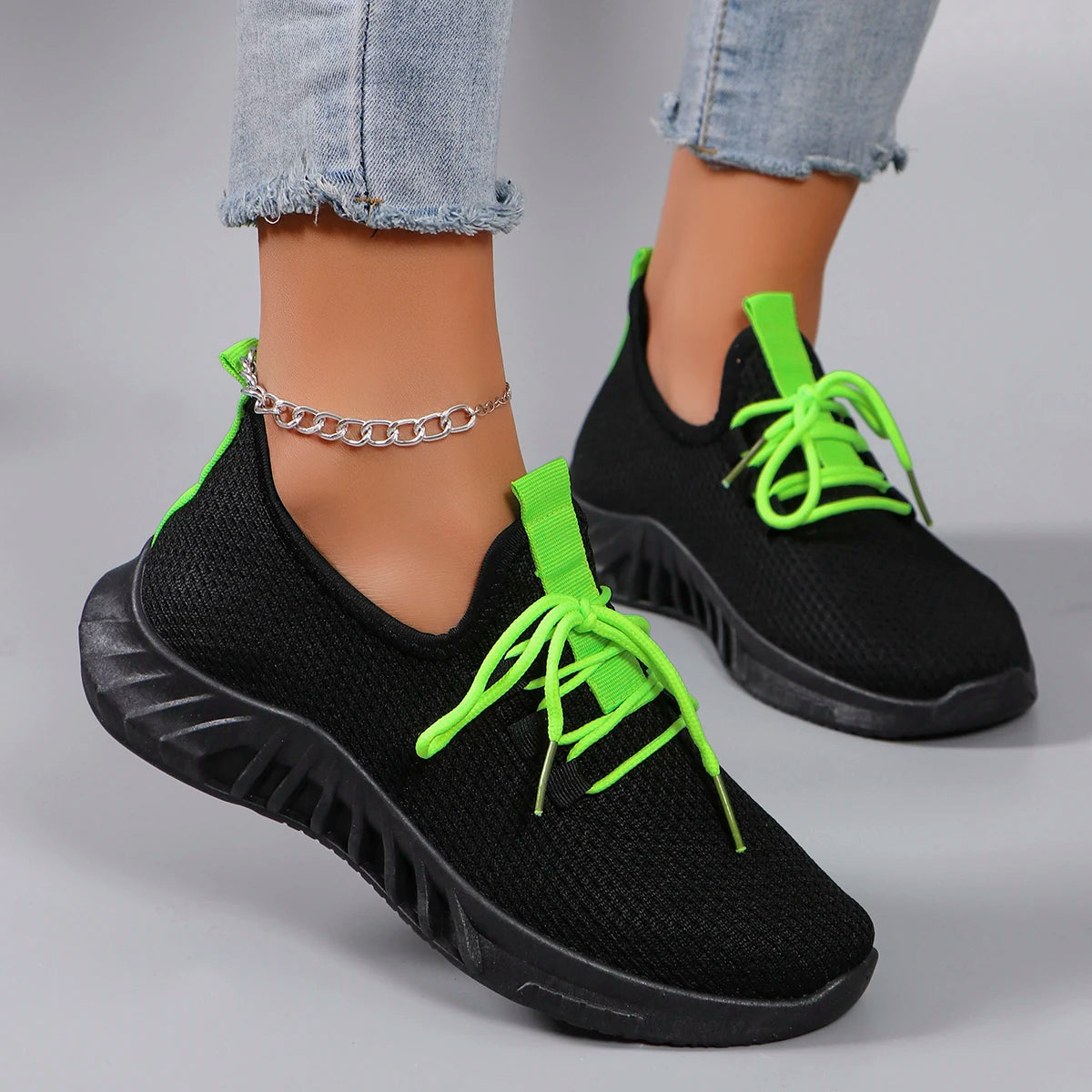 Women's Mesh Workout Shoes - Active Athletic Training Sneakers