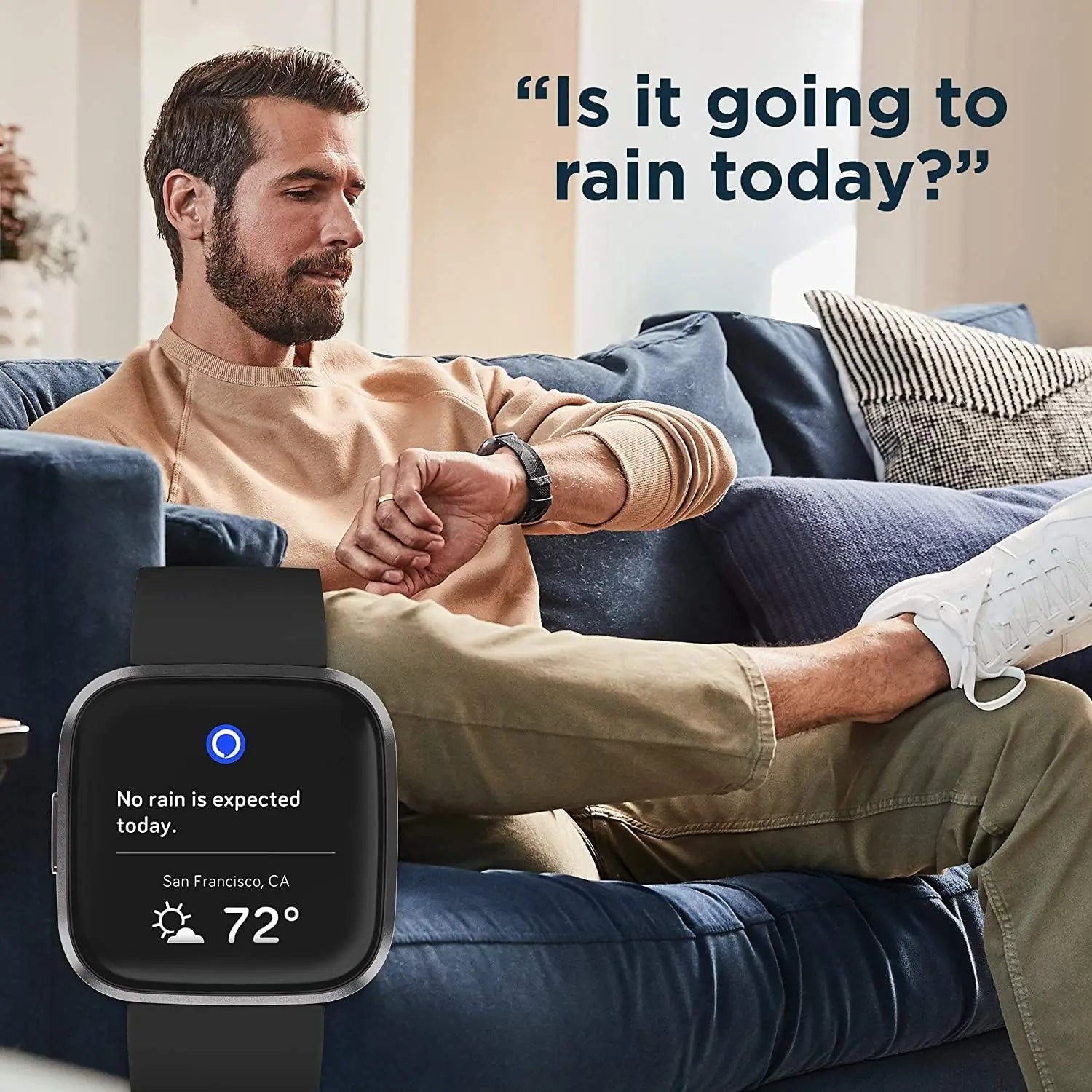 Fitbit Versa 2 Health and Fitness Smartwatch - Heart Rate Music Alexa Sleep Swim Tracking