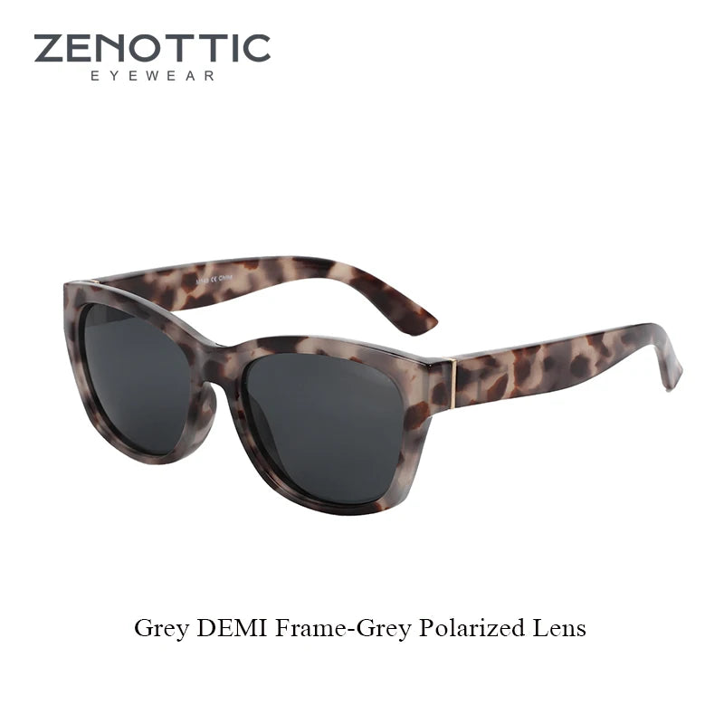 ZENOTTIC Cat Eye Polarized Sunglasses - Women's Vintage Square UV Protection Shades