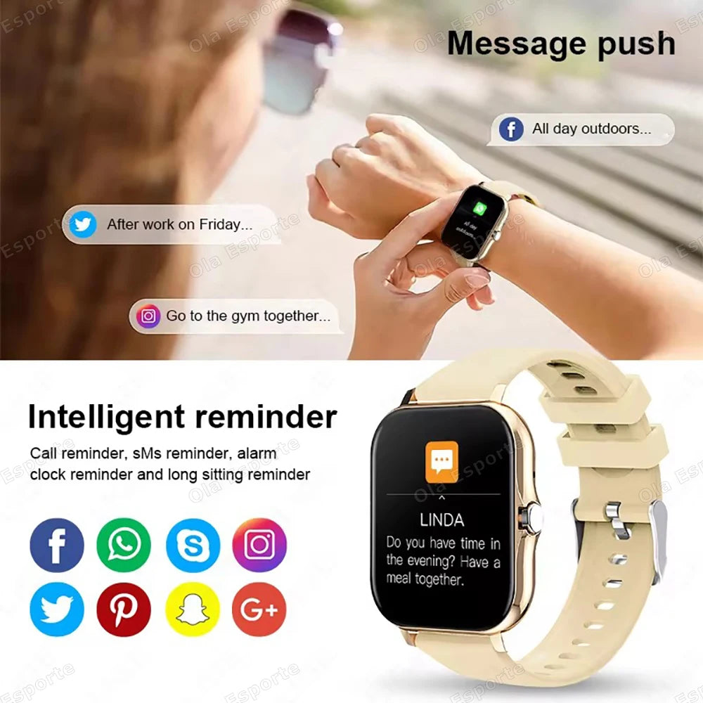 Smart Watch 2.01" HD Display with Bluetooth Calling & Custom Dials