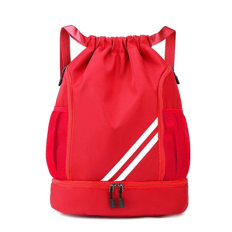 Waterproof Sports Backpack - Drawstring Gym Bag for Basketball, Soccer & Training