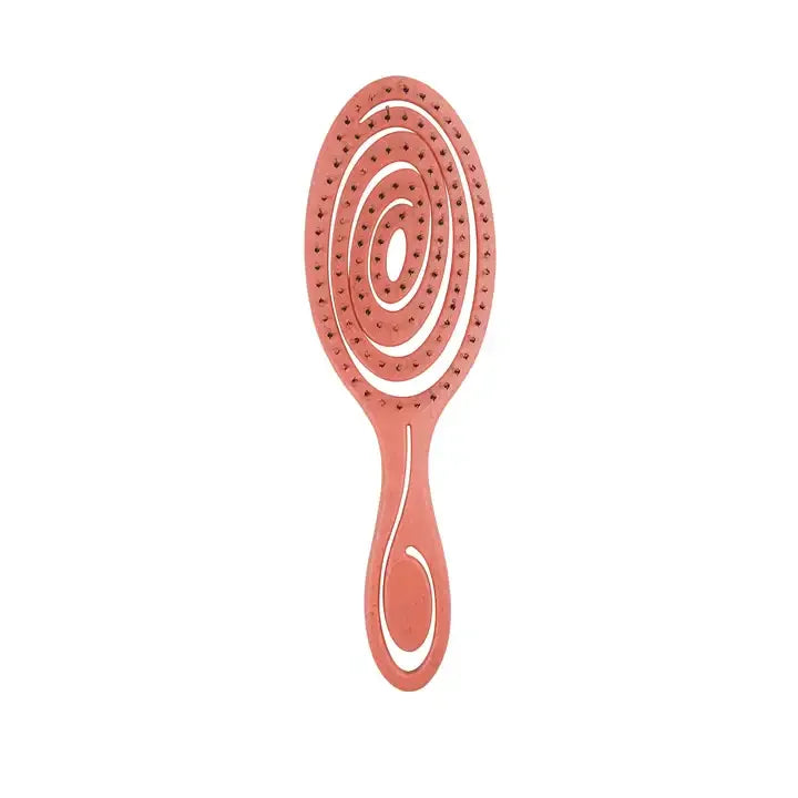 Wet & Dry Hair Detangling Brush - Massage Comb with Nylon Bristles for Curly Hair