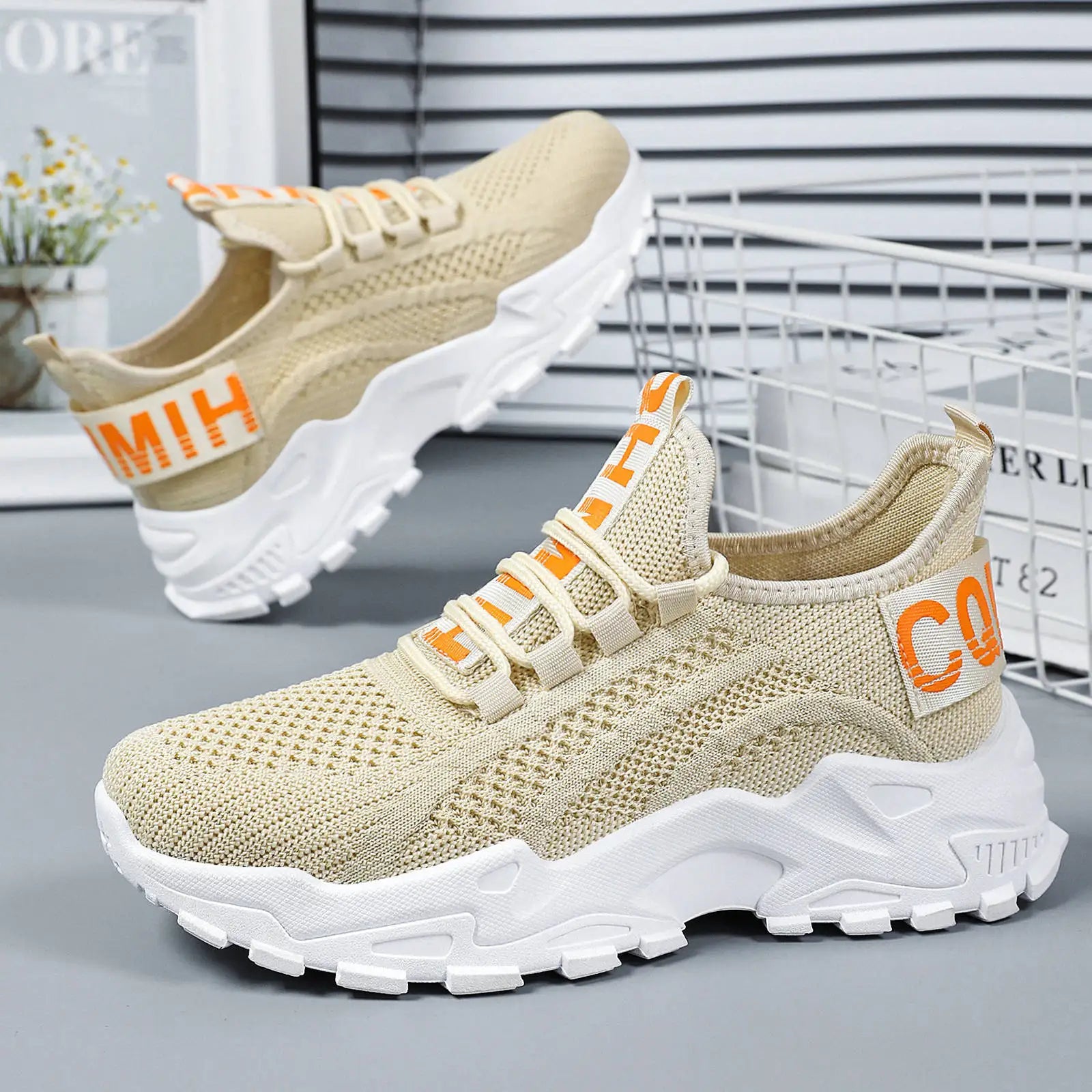 Women's Mesh Sports Shoes - Active Athletic Sneakers for Running & Workouts