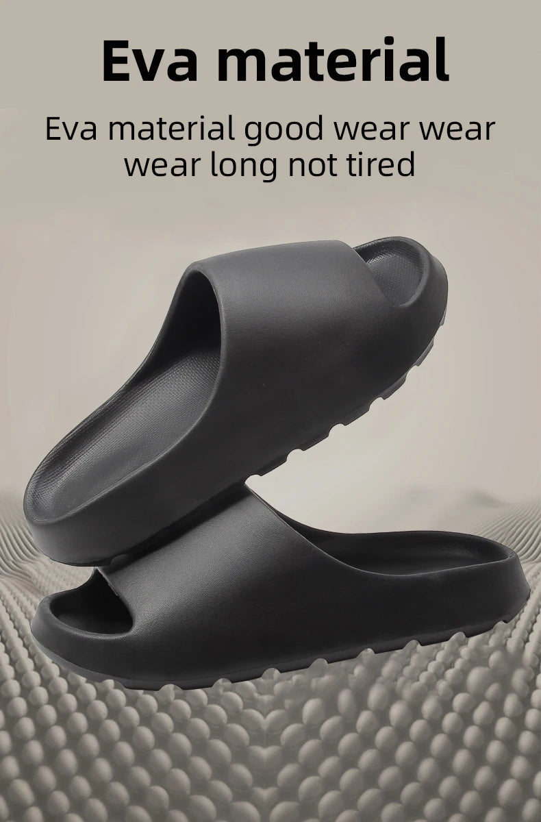 EVA Men's Slide Slippers - Anti-Slip Thick Sole for Indoor & Outdoor Comfort