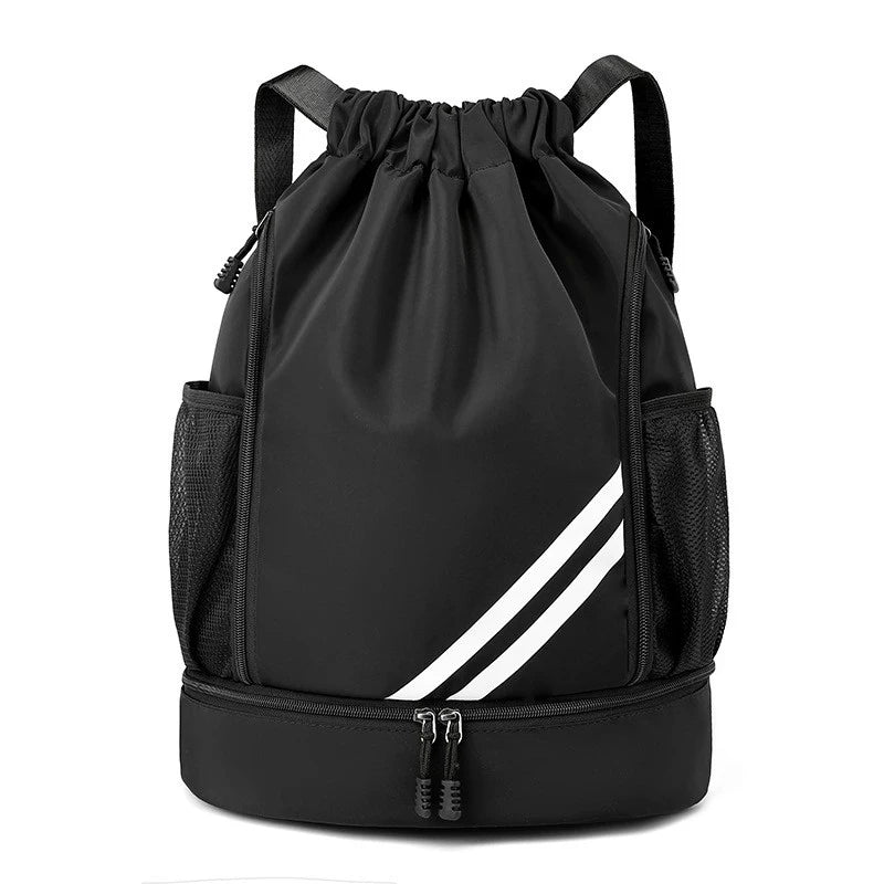 Waterproof Sports Backpack - Drawstring Gym Bag for Basketball, Soccer & Training