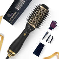 Multifunction Hot Air Brush - One Step Hair Dryer Brush for Curling, Straightening & Styling