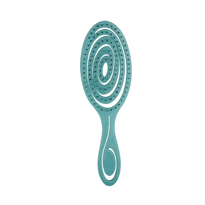 Wet & Dry Hair Detangling Brush - Massage Comb with Nylon Bristles for Curly Hair