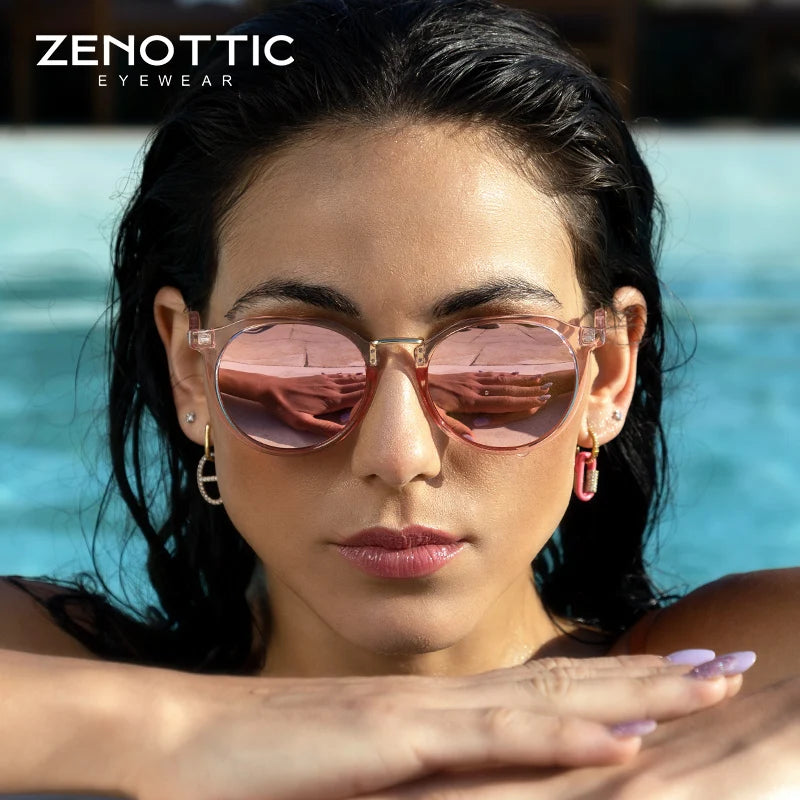 ZENOTTIC Retro Round Designer Sunglasses