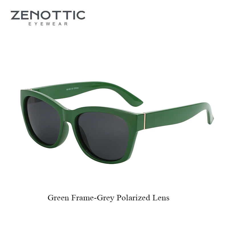 ZENOTTIC Cat Eye Polarized Sunglasses - Women's Vintage Square UV Protection Shades