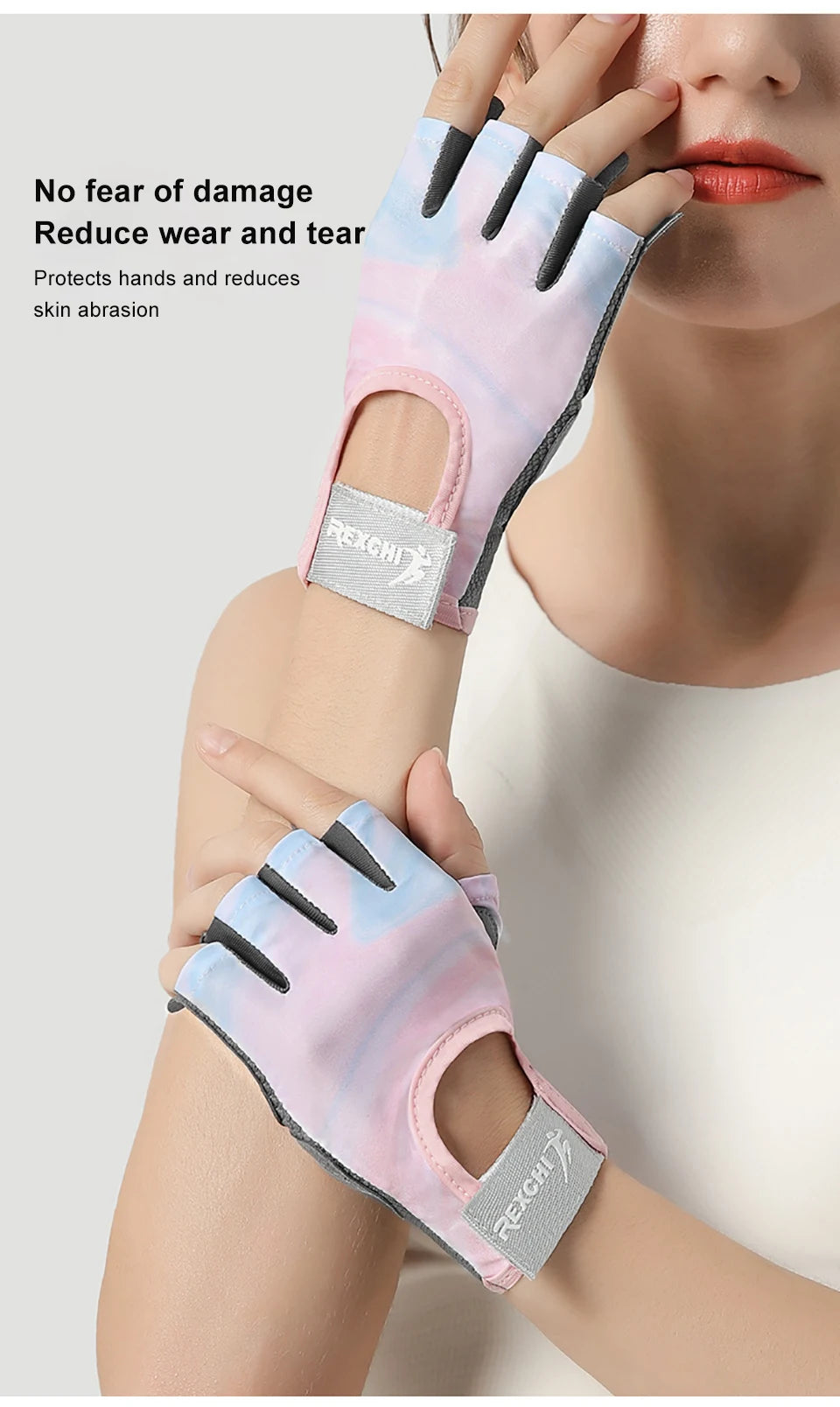 Half-Finger Workout Gloves - Shock-Absorbing Gym Gloves for Women & Men