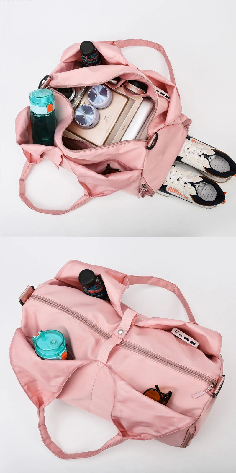Women's Sport Gym Bag - Waterproof with Separate Shoe Compartment