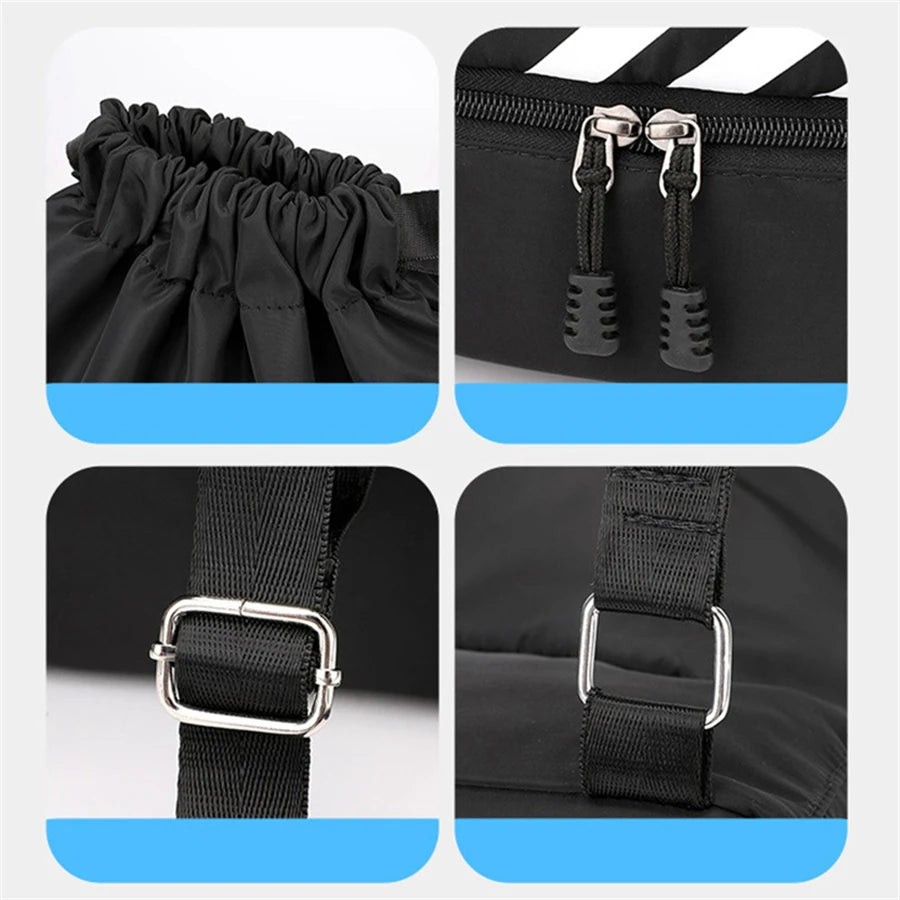 Waterproof Sports Backpack - Drawstring Gym Bag for Basketball, Soccer & Training
