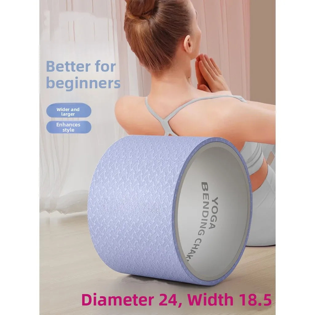 Extra Wide Yoga Wheel - Professional Pilates Stretching & Spine Opening Equipment