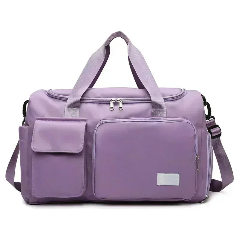 Large Capacity Gym/Overnight Duffle Bag with Shoe Compartment