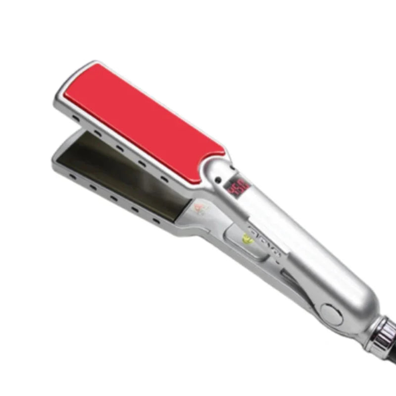 RUCHA Pro Hair Straightener - Titanium 480°F Wide Plate Flat Iron with PTC Treatment Technology